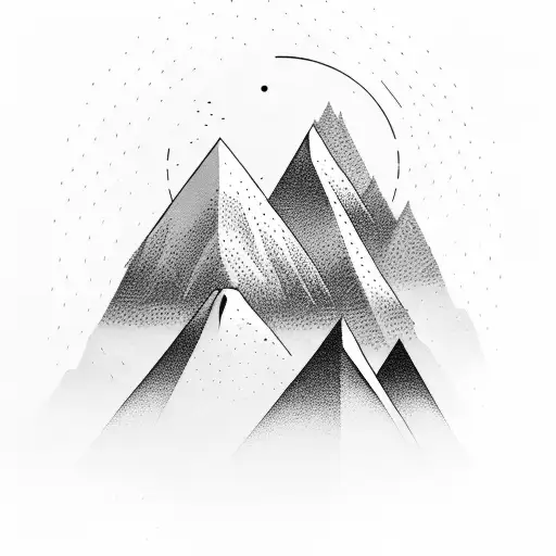 A Majestic Mountain Peak Surrounded By Lush Greenery