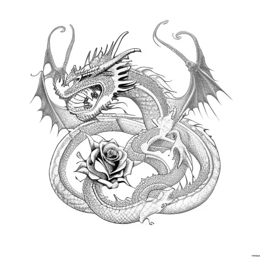 Dragons And Love And Roses