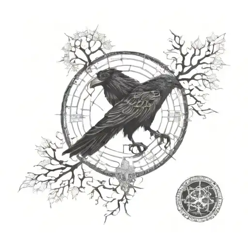 Vegvisir Elven Raven Shoulder