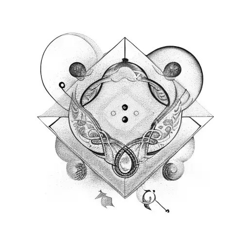 Aquarius Symbols With Something With Neuroscience And Orchestra