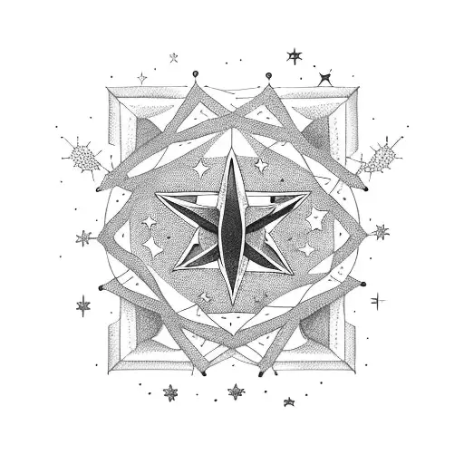 A Constellation Of Stars Forming A Meaningful Symbol Or Word