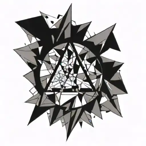 Broken Mirror Shards In A Circle