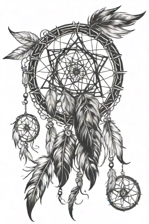 8 Star Dreamcatcher Intertwined