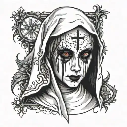 Nun With Bloody Eyes Horror