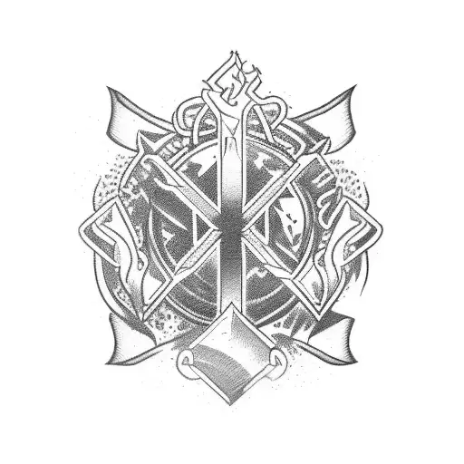 A Medic Symbol Incorporated Into A Vinyl Record