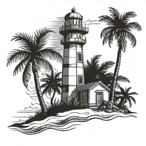 Florida Orange Tree Beach Light House