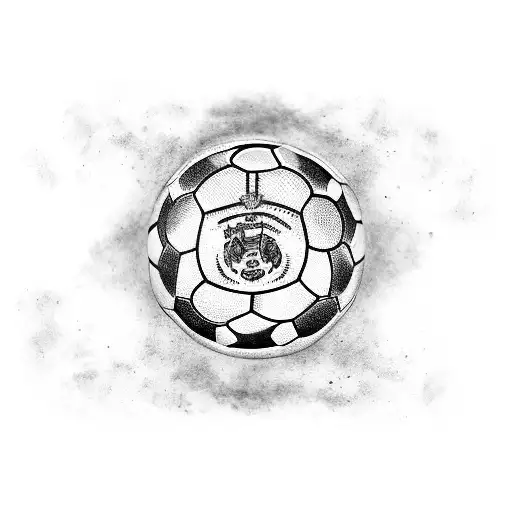 A Football With The Flags Of Australia And Argentina Intertwined