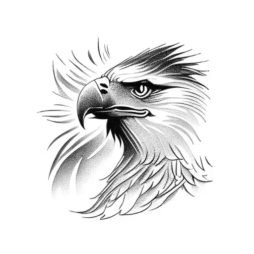 Upper Back Medium Size Eagle