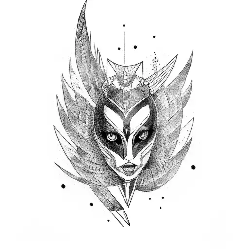 A Woman Magpie Hybrid Warrior