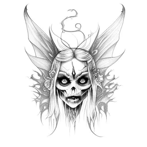 Scary Creepy Dark Fairy