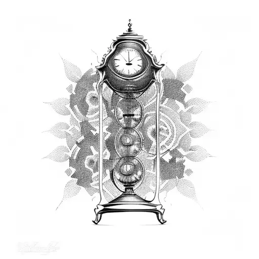 An Hourglass Filled With Intricate Clock Gears