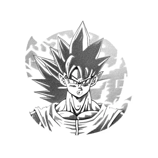 Dragon Ball Z Character In A Futuristic Cityscape