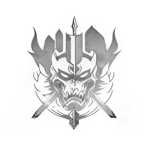 Create A Tattoo Design Inspired By Your Favorite Video Game Character Wielding A Unique Sword