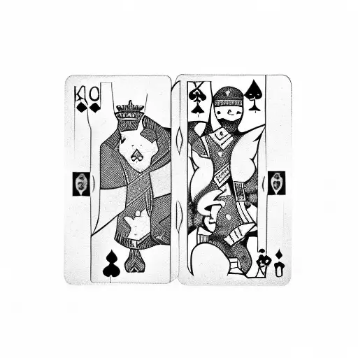 Joker From Deck Of Cards Without Border