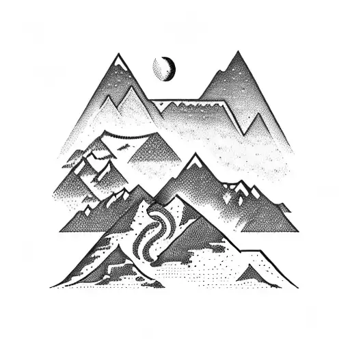 A Majestic Mountain Range With A Hidden Trekking Trail