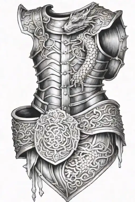 Irish Armor With Dragon