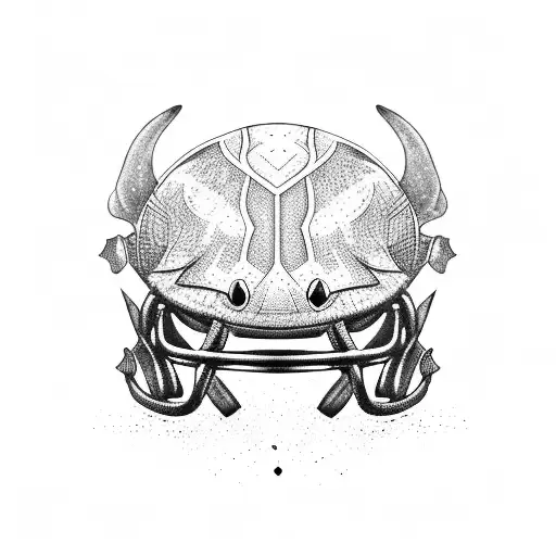 A Stingray Wearing A Football Helmet