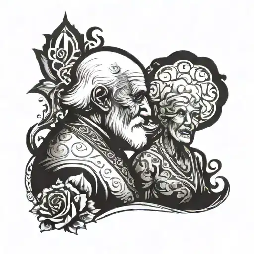 Grandfather And His Date