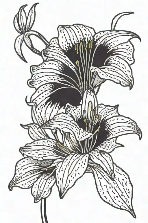 Spider Lily Flower An Quote Written