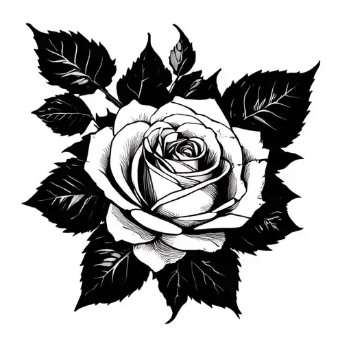 Shull With Rose Starting From The Wrist