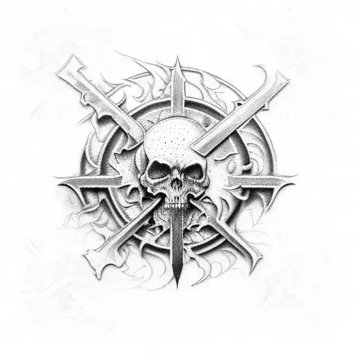 Combine A Heavy Metal Album Cover With A Warhammer Scene