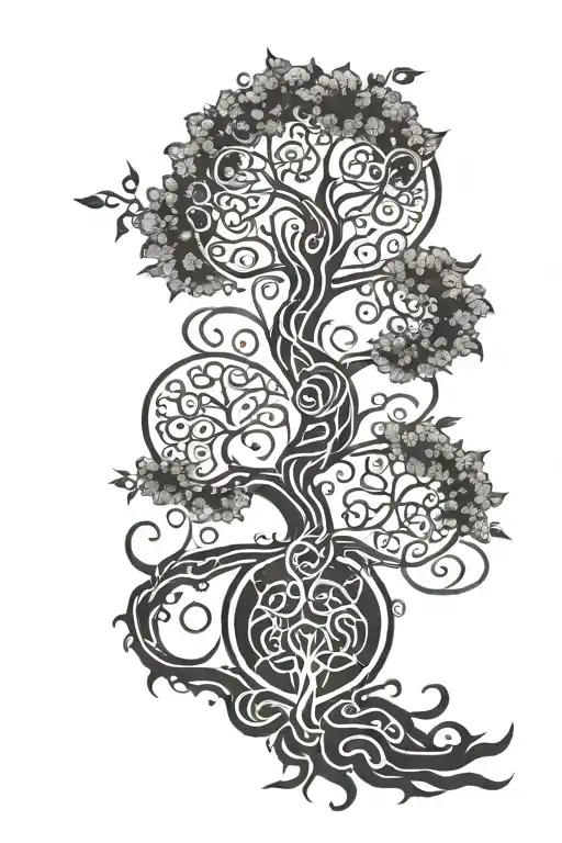 Tree Of Live Celtic Pattern Inspired