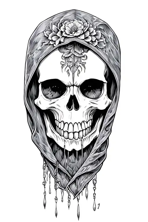Emo Skull Wear Hood