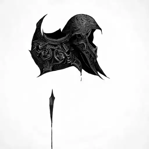 Three Hooded Men On A Black Background