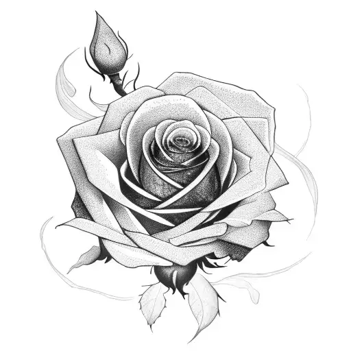 Red Rose And Black Rose