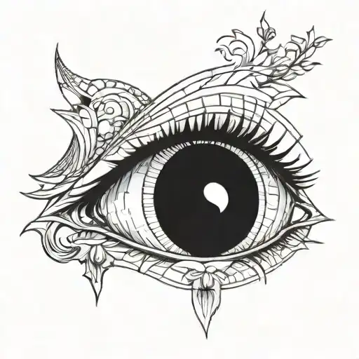 Female Eye And Human Body