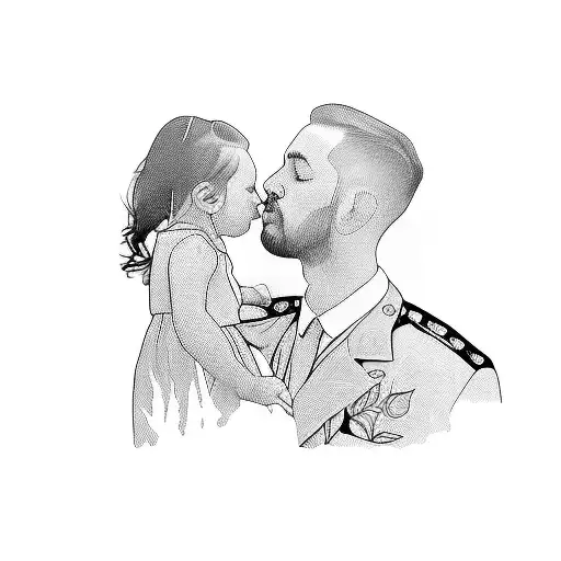 Father And Baby Girl Daughter Love And Bonding