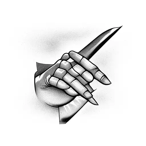 Victory Finger Symbol Stylized