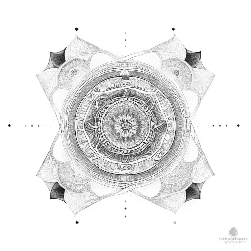 A Mandala Representing The Cycle Of Life And Love