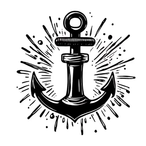 Nail Polish Bottle And Anchor