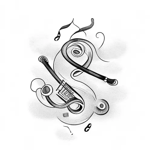 Music Travel And Book In Infinity Symbol Tatoo