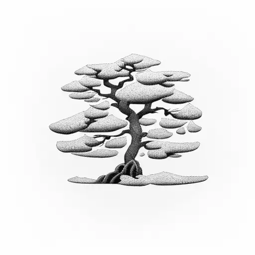 Fine Rib Tattoo Norfolk Island Pine Tree Weaving Friendship Beach