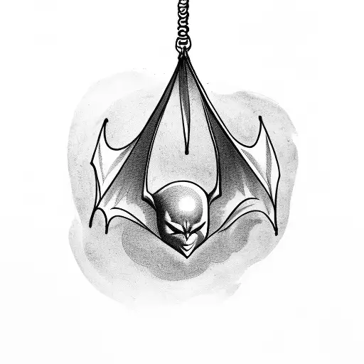 Bat Angry Hanging Upside