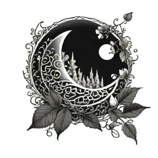 Moon Nature Ornamental