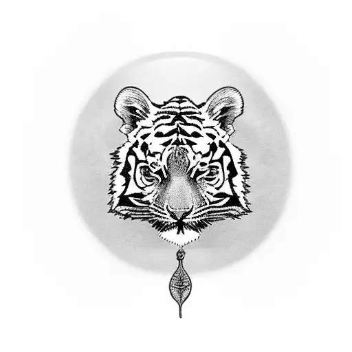 A Coffee Cup With A Tiger Emerging From The Steam