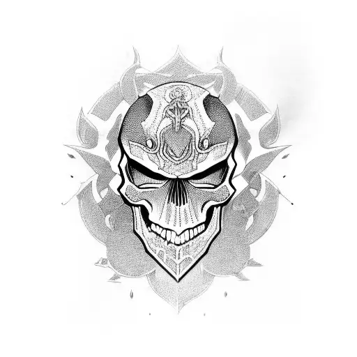 Skull And Dragon Helmet