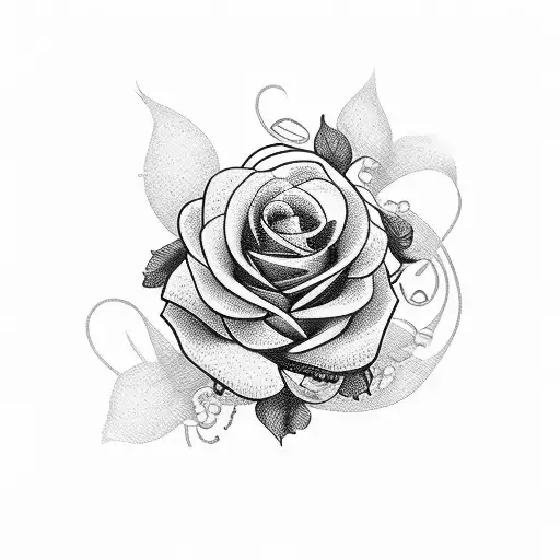 Name Daisia With Roses And Rosary