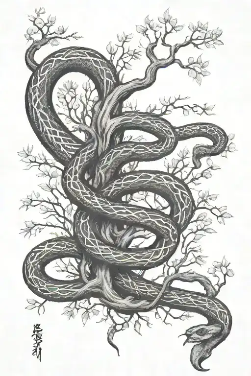 Snake Tree Growing