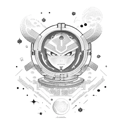 Combine Elements Of Anime And Space In A Celestial-themed