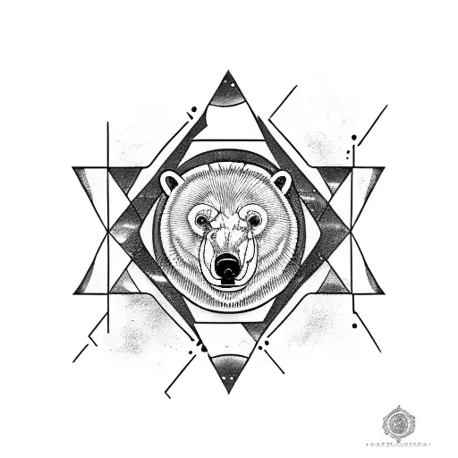 Polar Bear In Triangle