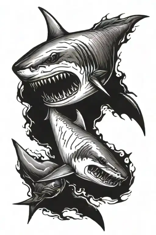 The Great White Shark Eating A Seal