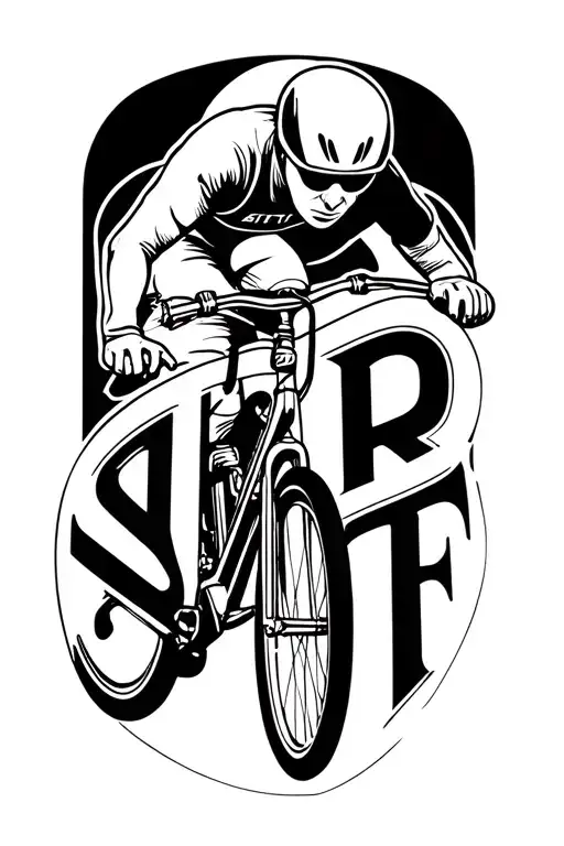Cycling Tattoo Use The Letters
