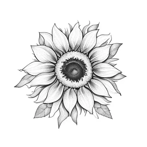 A Sunflower With A Bow As Its Stem