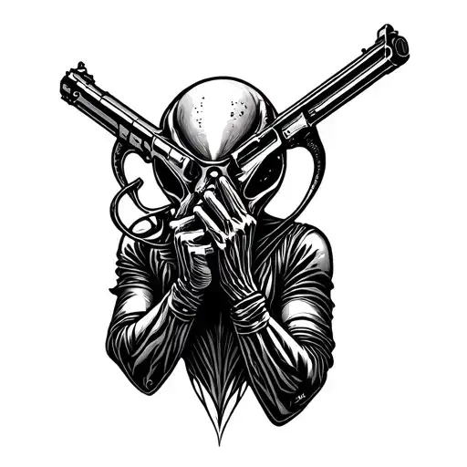 Alien And Guns