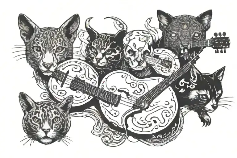 Mental Illness Music Animals Representing Different