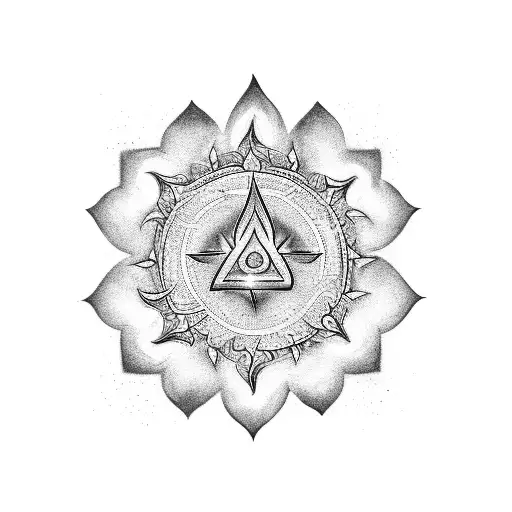 Chakra Surronded By Fire